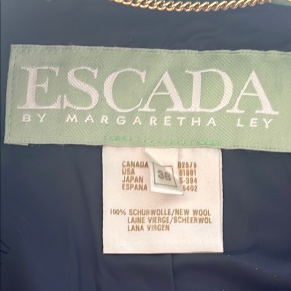 Colorful Women's Blazer with Gold Buttons Escada vintage Blazer - Picture 9 of 11